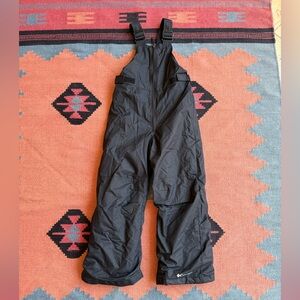 Columbia Kids Snowpant Overalls size Small (8) Black